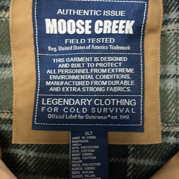Moose creek cold weather jacket brown XLT - Picture 3 of 9